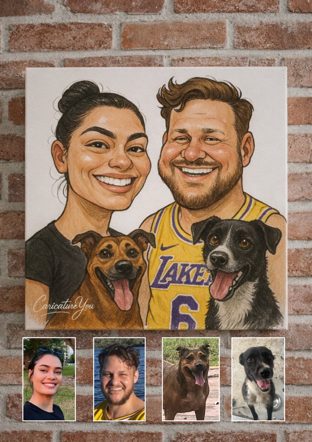 Caricature Canvas Delivered