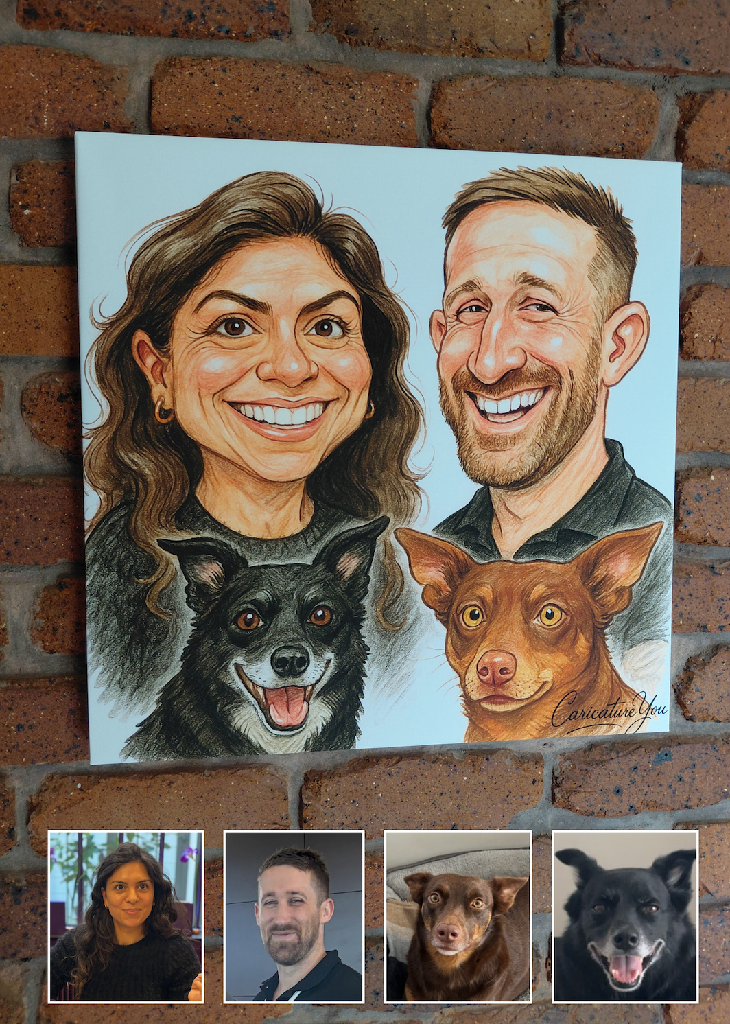 Caricature Canvas Delivered