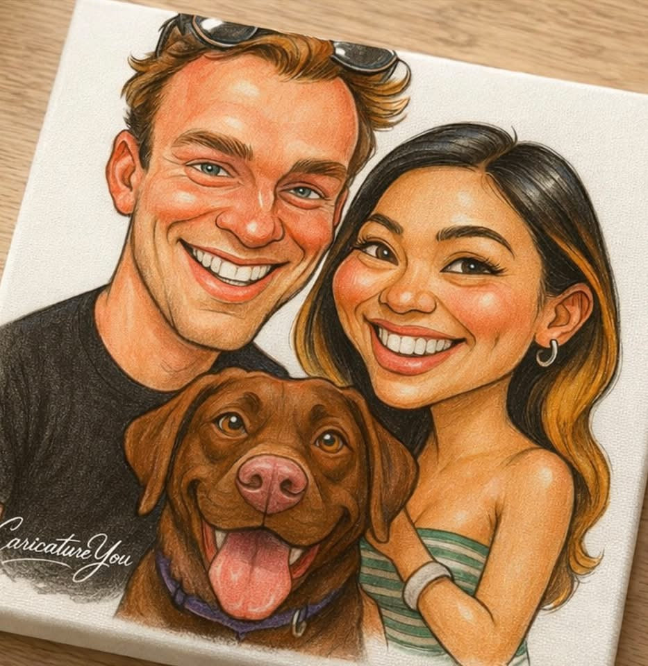 Caricature Canvas Delivered