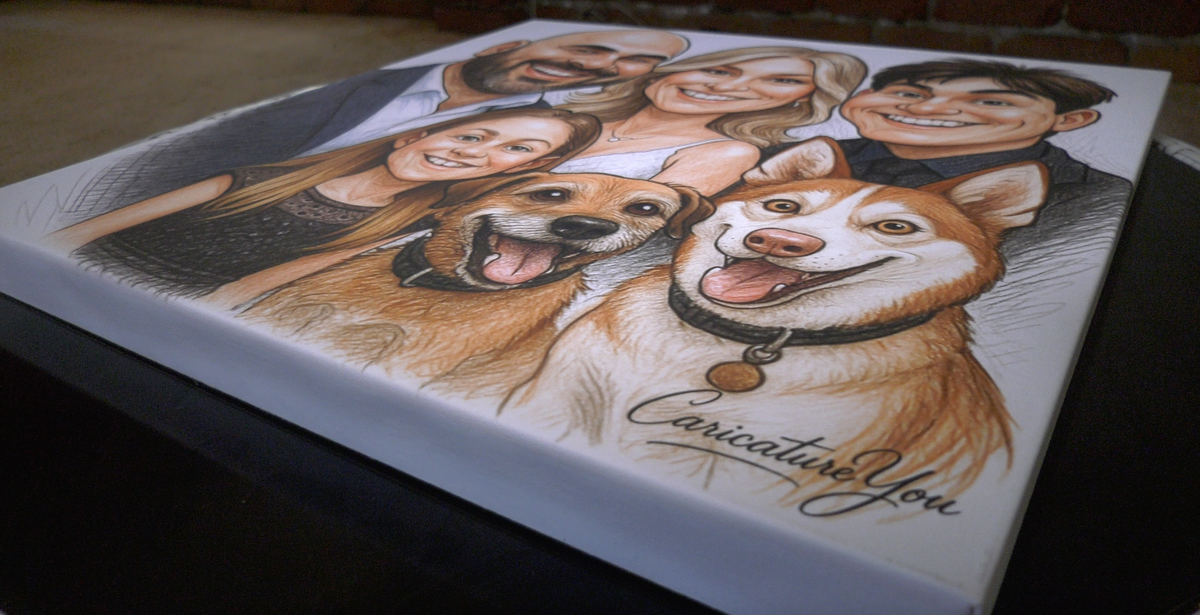 Caricature Canvas Delivered