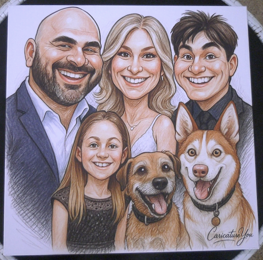 Caricature Canvas Delivered