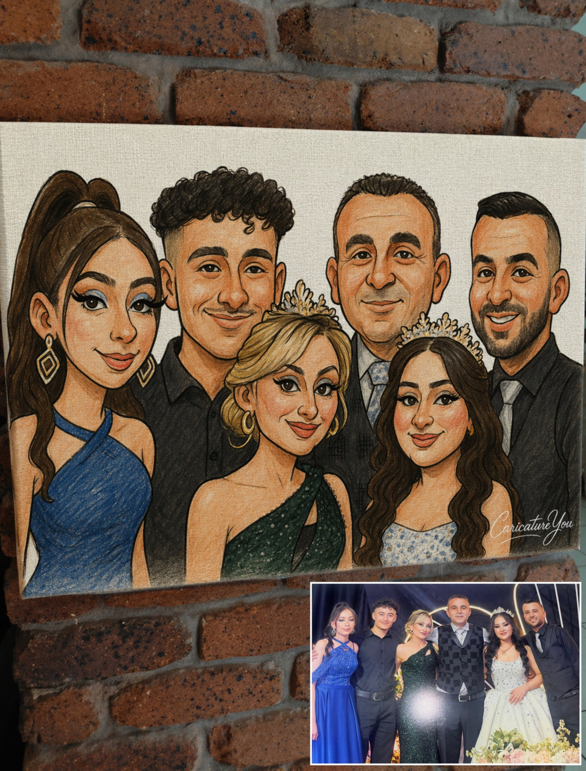 Caricature Canvas Delivered