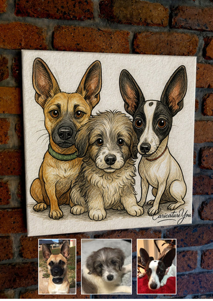 Caricature Canvas Delivered