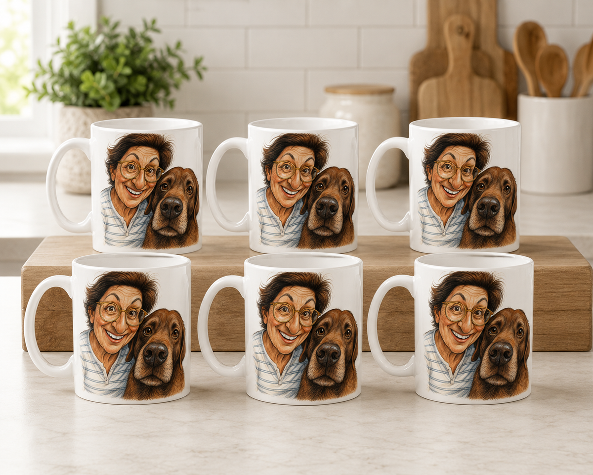 Caricatured Coffee Mug/Cup Packs