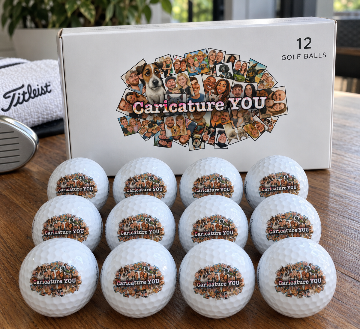 Caricature Golf Balls