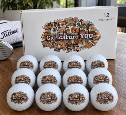 Caricature Golf Balls