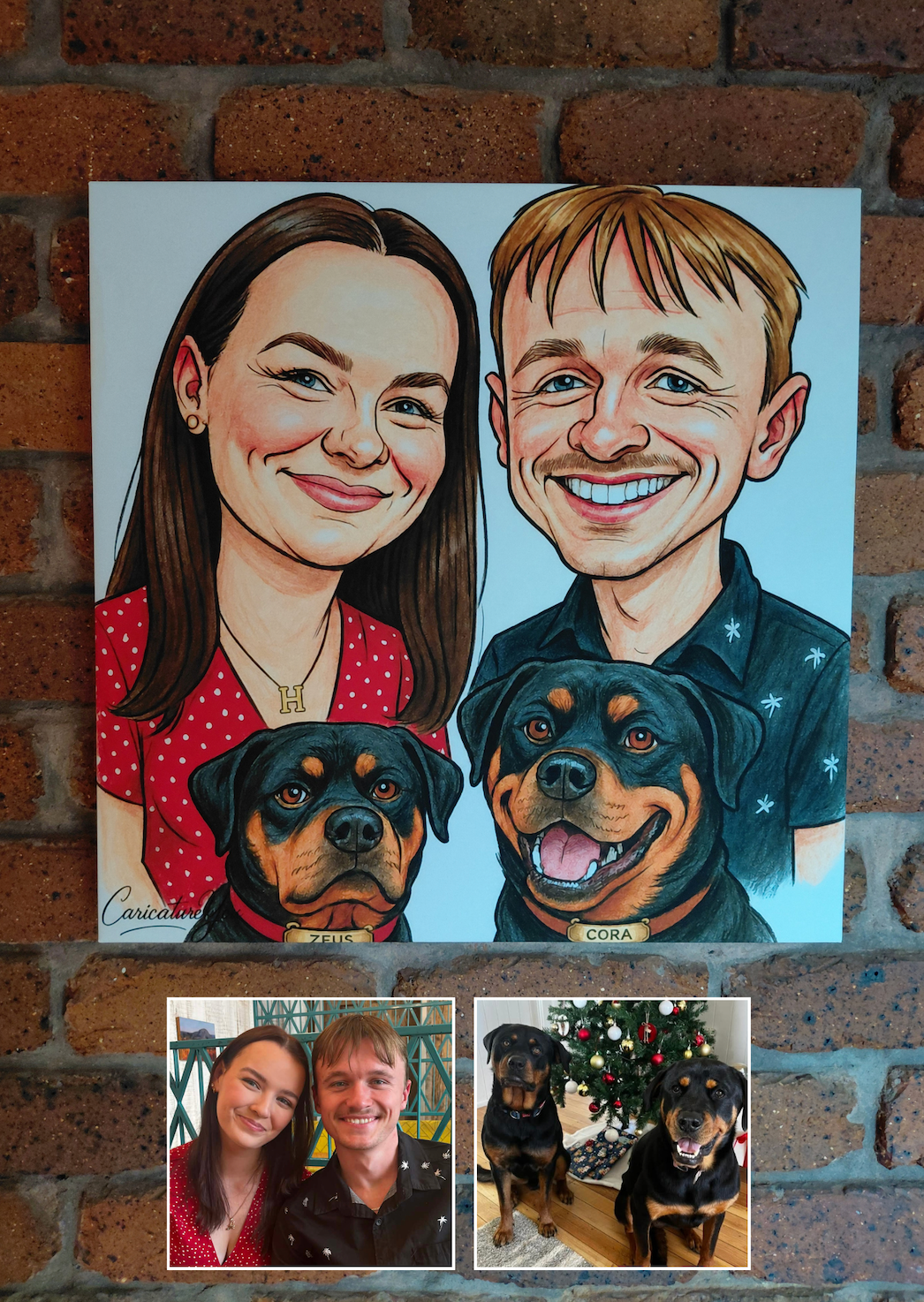 Caricature Canvas Delivered