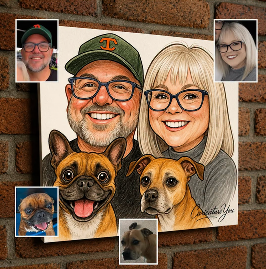 Caricature Canvas Delivered
