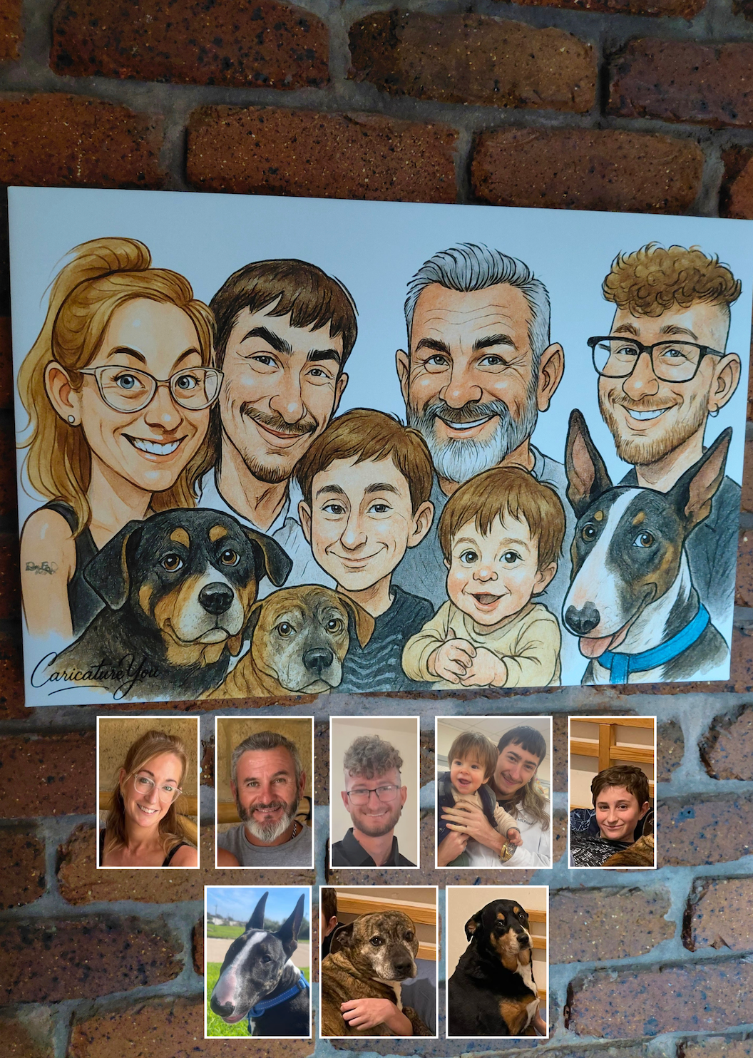 Caricature Canvas Delivered