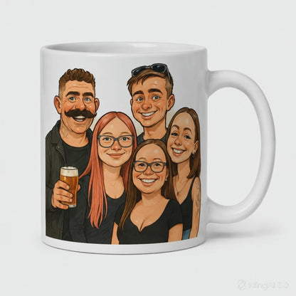 Caricatured Coffee Mug/Cup Packs